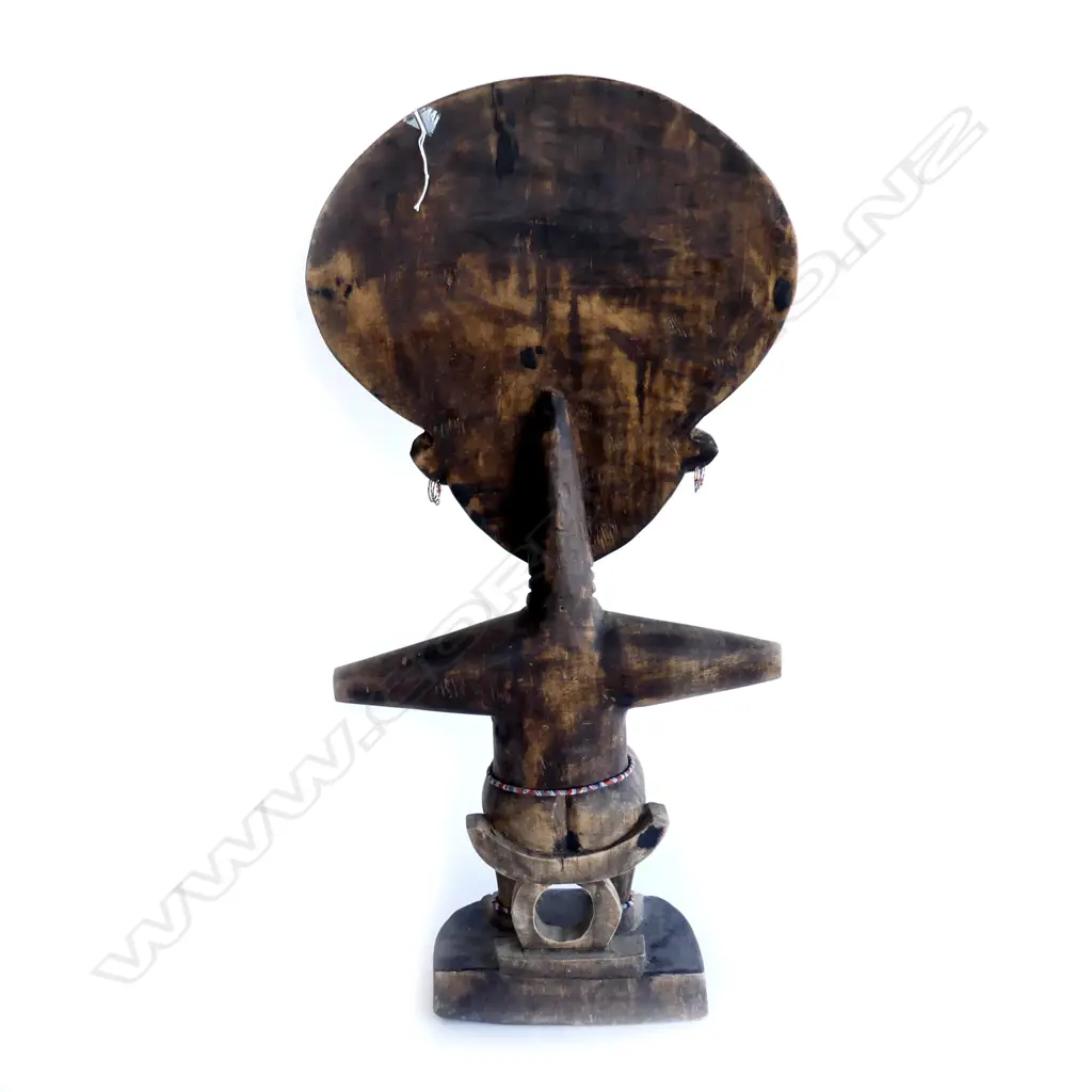 A vintage large African Ashanti fertility goddess, Image 1++